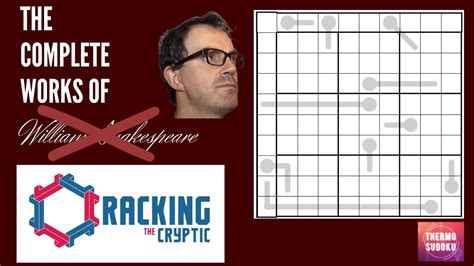 Cracking the cryptic youtube - Dec 14, 2020 · Presented by Cracking The Cryptic, YouTube’s most popular Sudoku channel, comes a new game based on our most requested variant: Killer Sudoku. In Killer Sudoku, every puzzle features cages that tell you the sum of the numbers inside. This extra information leads to beautiful logic that you will master as you progress through our handmade puzzles. 